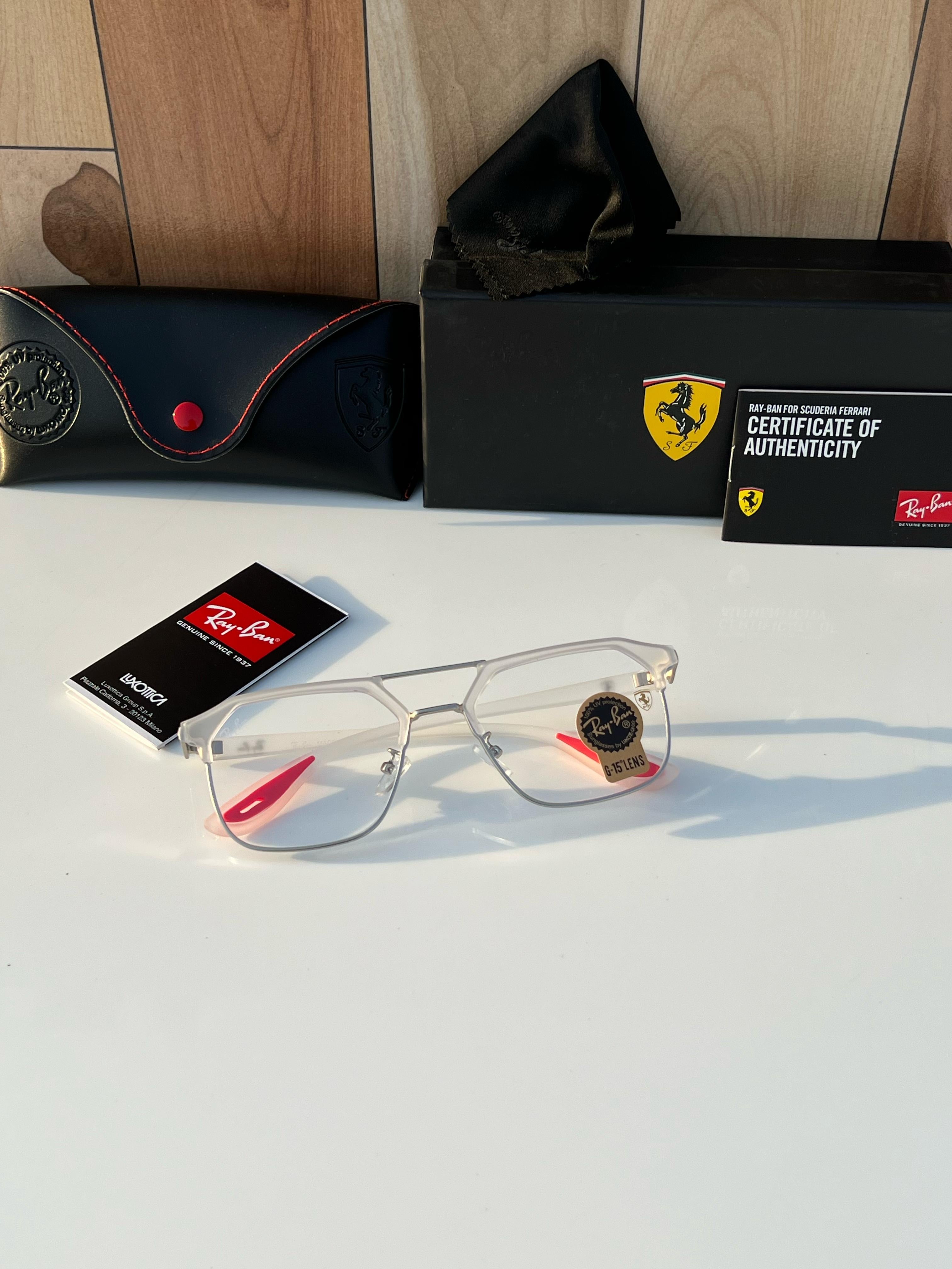 Ray-ban 04 white plano A