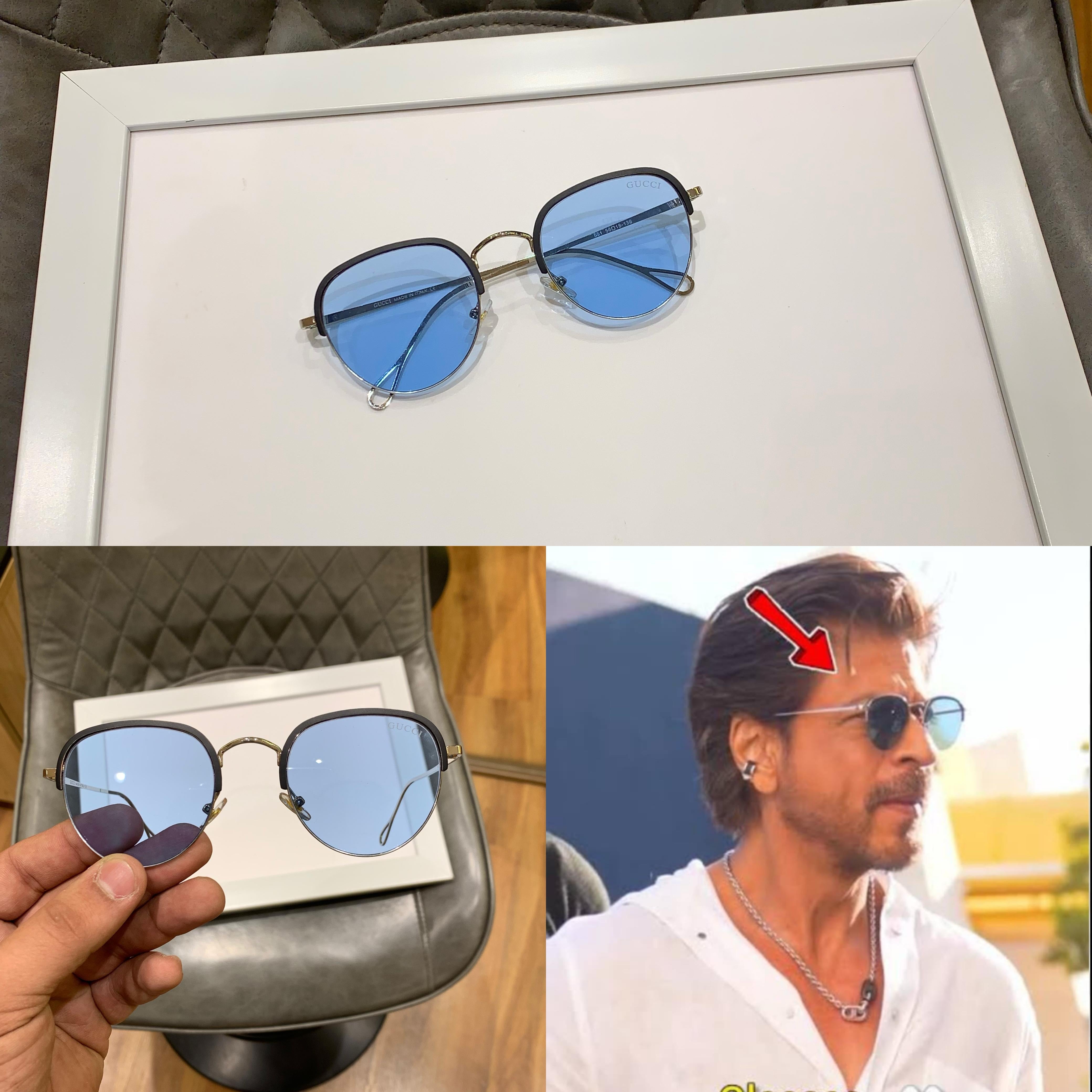 Gu_cci pathan silver blueSAME AS SRK MODEL*A