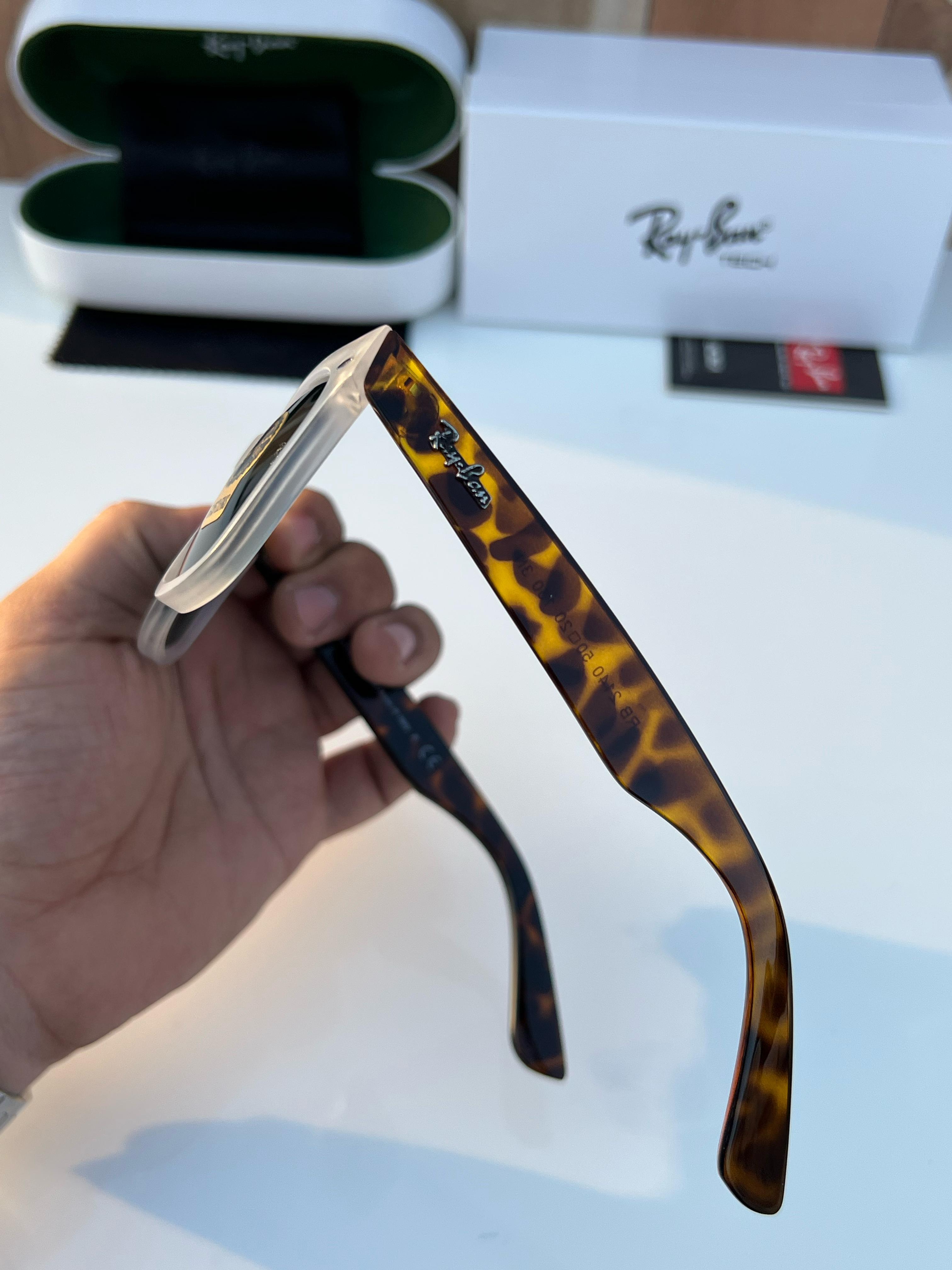 Ray- 2140 slant white tiger green